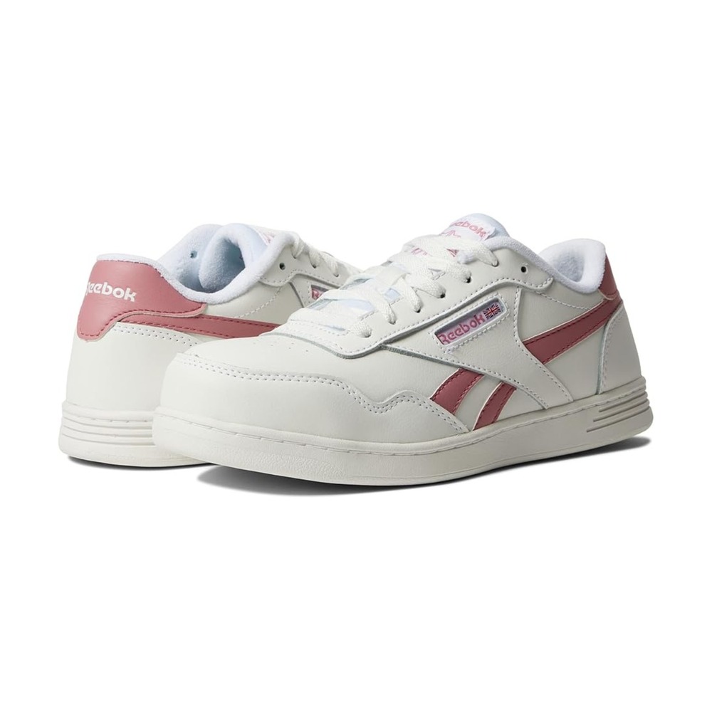 Reebok RB116 Women's Work Sneakers 11.5M White Pink Memory Foam Footbed‎